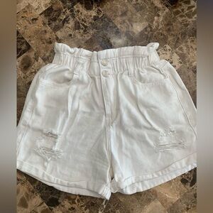 Aaron & Amber high waist white short size large